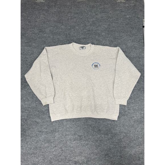Vintage Lee Nestlé Business Recovery Team Sweatshirt USA‎ Made XL Gray 90s